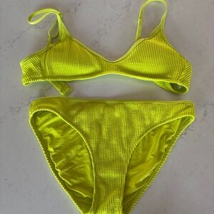 aerie Neon Lime Bikini Set